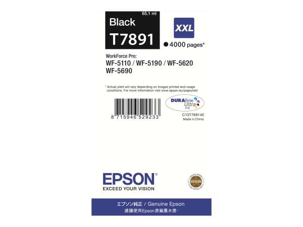 Epson T7891 - 65.1 ml - Größe XXL - Schwarz - original