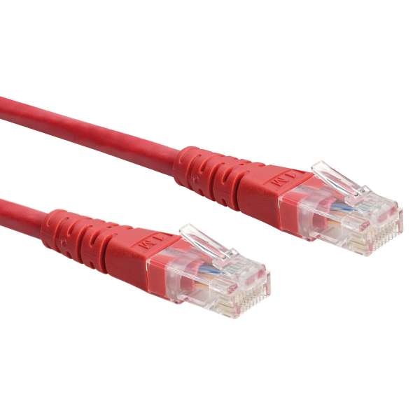 ROLINE Patch-Kabel - RJ-45 (M) - RJ-45 (M) - 2 m - UTP - ( Kategorie 6 ) - Rot