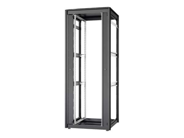DIGITUS Unique Series - Schrank offener Rahmen - Schwarz, RAL 9005 - 42HE - 48.3 cm (19")