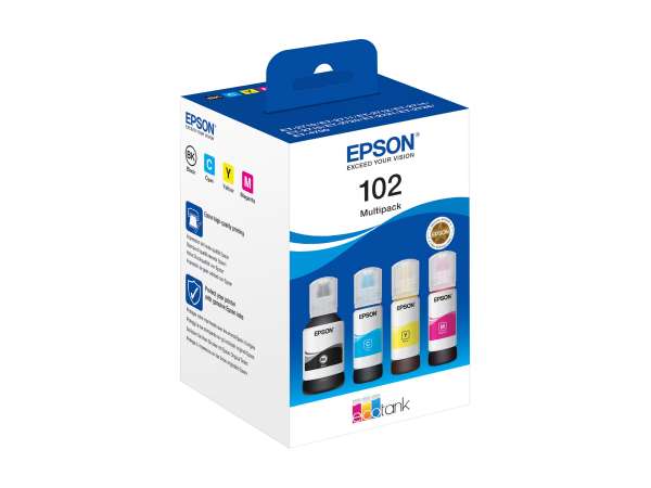 Epson 102 Multipack - 4er-Pack - Schwarz, Gelb