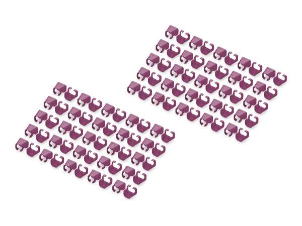 DIGITUS Farbclips für Patchkabel - Magenta