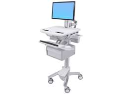 Ergotron Wagen - offene Architektur - für LCD-Display / PC-Ausrüstung - verriegelbar - medizinisch -