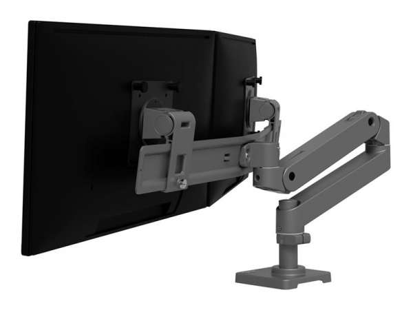 Ergotron LX Pro - Befestigungskit (Gelenkarm) - modular - für 2 LCD-Displays - Dunkelgrau - Bildschi
