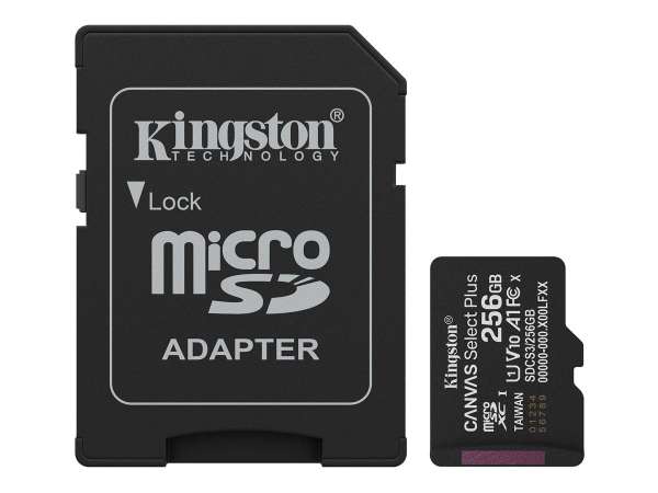 Kingston Canvas Select Plus - Flash-Speicherkarte (SD-Adapter inbegriffen)