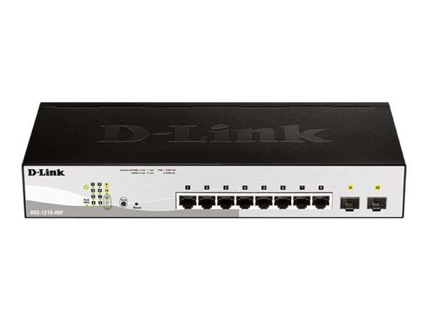 D-Link Web Smart DGS-1210-08P - Switch - managed - 8 x 10/100/1000 (PoE)