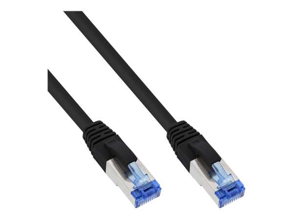 InLine 40er B-Pack Patchkabel - S/FTP (PiMf) - Cat.6A - LSZH - CU - schwarz - 2m