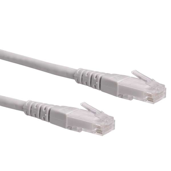 ROLINE Patch-Kabel - RJ-45 (M) - RJ-45 (M) - 10 m - UTP - ( Kategorie 6 ) - Grau