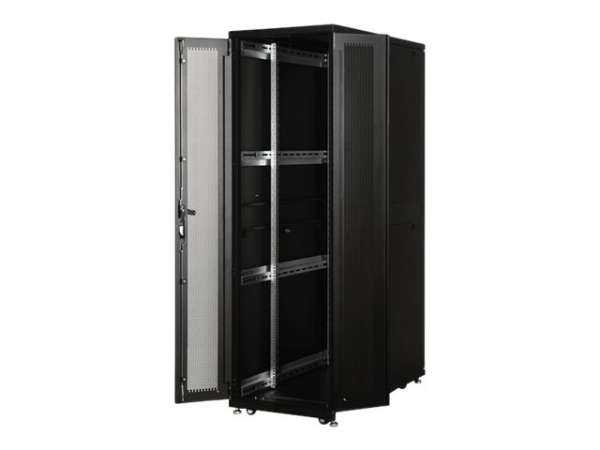 DIGITUS Professional Unique DN-19 SRV-47U-B-1 - Schrank Netzwerkschrank - RAL 9005, Schwarz - 47U -