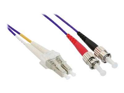 InLine LWL Duplex Kabel - LC/ST - 50/125µm - OM4 - 2m