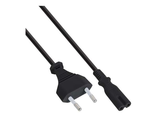 InLine 70er B-Pack Netzkabel - Netzstecker / Euro 8 C7 Stecker - 1,5m