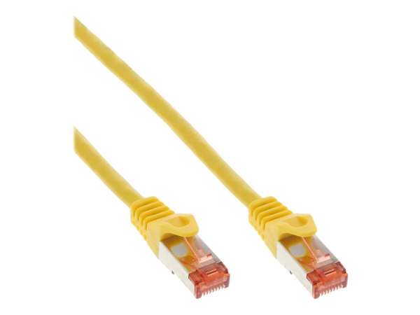 InLine Patchkabel - S/FTP (PiMf) - Cat.6 - 250MHz - PVC - CCA - gelb - 3m