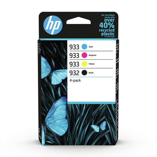 HP 932/933 Combo Pack - 4er-Pack - Schwarz, Gelb