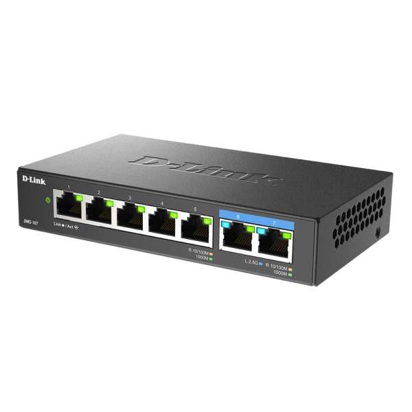 D-Link DMS-107 - Switch - unmanaged - 5 x 10/100/1000