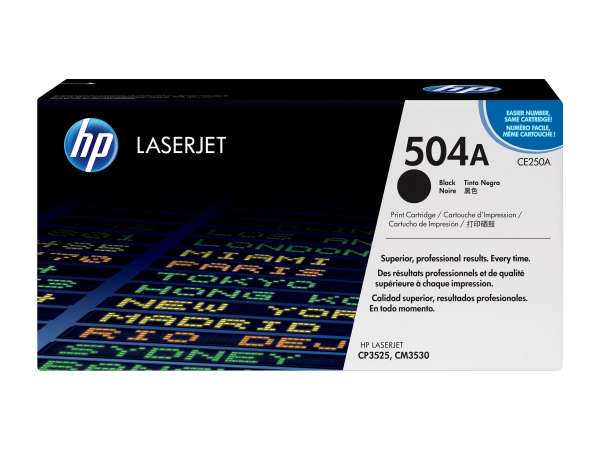 HP 504A - Schwarz - original - LaserJet - Tonerpatrone (CE250A)