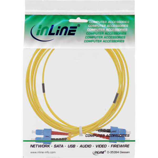 InLine LWL Duplex Kabel - SC/SC - 9/125µm - OS2 - 3m
