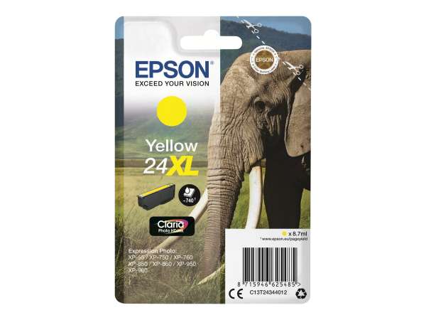 Epson 24XL - 8.7 ml - XL - Gelb - original