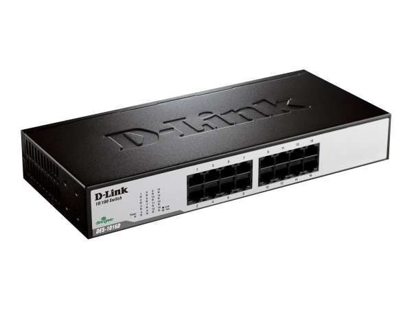 D-Link DES 1016D - Switch - 16 x 10/100 - Desktop