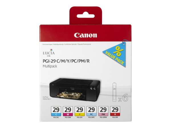 Canon PGI-29 CMY/PC/PM/R Multipack - Gelb, Cyan