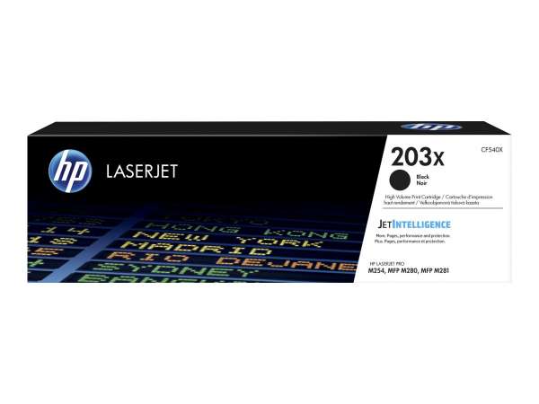 HP 203X - Hohe Ergiebigkeit - Schwarz - Original - LaserJet - Tonerpatrone (CF540X)