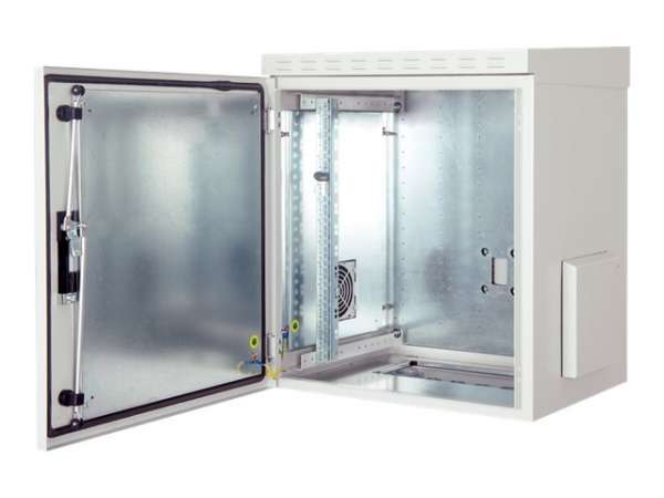 DIGITUS Professional DN-19-22U-6-6-I-OD-2 - Schrank Netzwerkschrank - geeignet für Wandmontage - Gra