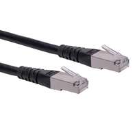 ROLINE Patch-Kabel - RJ-45 (M) - RJ-45 (M) - 20 m - SFTP - ( Kategorie 6 ) - Schwarz