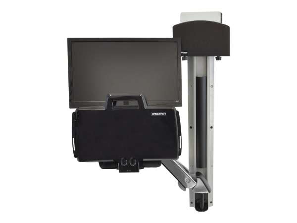 Ergotron Sit-Stand Combo System Mit CPU-Halter klein - Befestigungskit (CPU-Halter, 2 Schienenabdeck