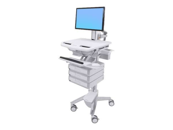 Ergotron Cart with LCD Pivot, 3 Drawers - Wagen - offene Architektur - für LCD-Display / PC-Ausrüstu