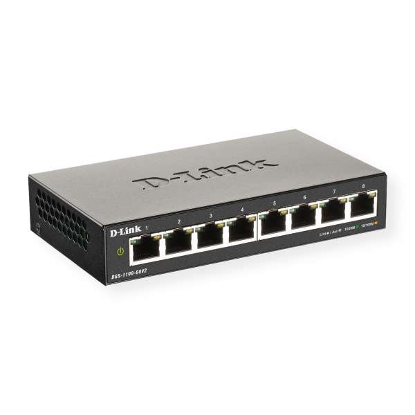 D-Link DGS 1100-08V2 - Switch - Smart - 8 x 10/100/1000
