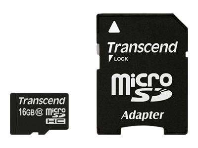 Transcend Flash-Speicherkarte (microSDHC/SD-Adapter