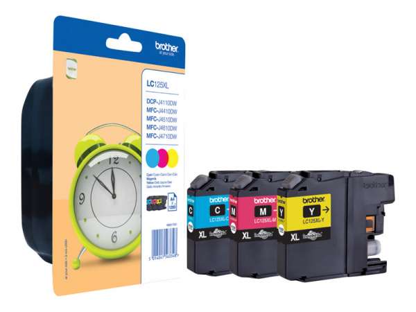 Brother LC125XL Rainbow Pack - Mit hoher Kapazität