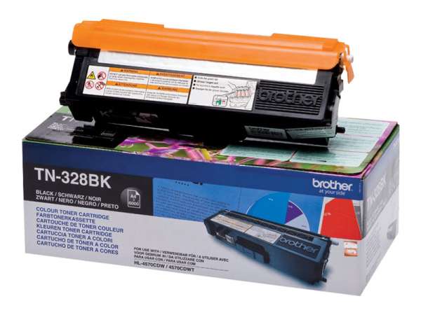 Brother TN328BK - Schwarz - original - Tonerpatrone
