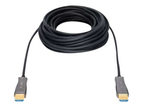 DIGITUS HDMI AOC Hybrid Glasfaserkabel, UHD 4K, 20 m