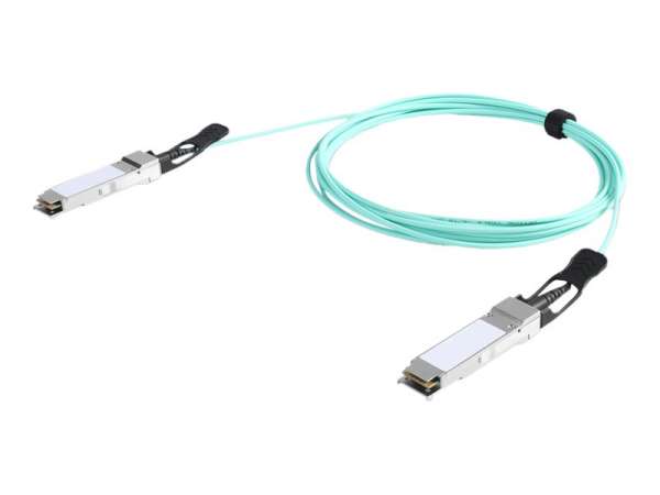 DIGITUS 40GBase-AOC Direktanschlusskabel - QSFP+ zu QSFP+ - 5 m - Glasfaser - Active Optical Cable (