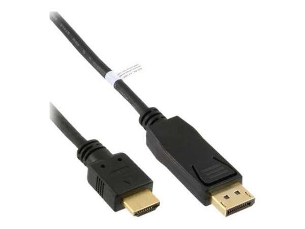 InLine DisplayPort zu HDMI Konverter Kabel - 4K/30Hz - schwarz - 1m