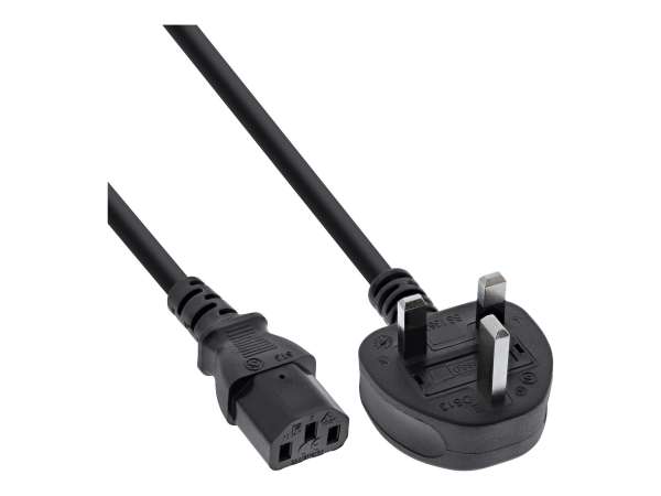 InLine 30er B-Pack Netzkabel - Netzstecker England / Kaltgeräte ST C13 - 1,8m