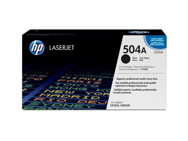 HP 504A - Schwarz - original - LaserJet - Tonerpatrone (CE250A)