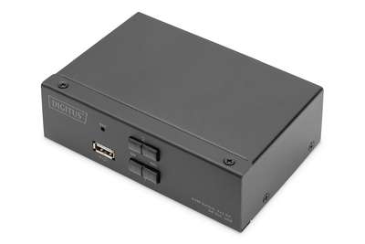 DIGITUS KVM Switch, 2x1 DP, DP Out,USB