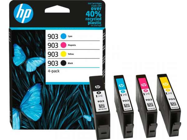 HP 903 - 4er-Pack - Schwarz, Gelb, Cyan, Magenta