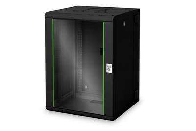 DIGITUS Professional Unique DN-19 16-U-3-SW - Schrank Netzwerkschrank - Schwarz, RAL 9005 - 16U - 48