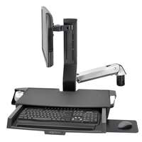 Ergotron Sit-Stand Combo Arm - Befestigungskit (Handgelenkkissen, Wandmontagehalterung, Display-Halt