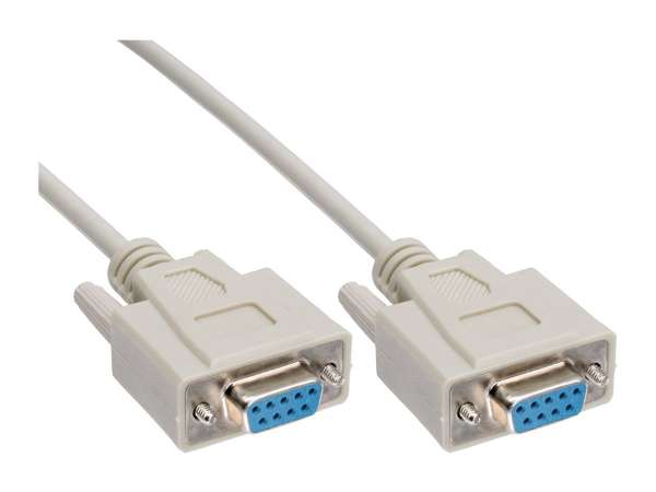 InLine 35er B-Pack Nullmodemkabel - 9pol BU/BU - vergossen - 3m