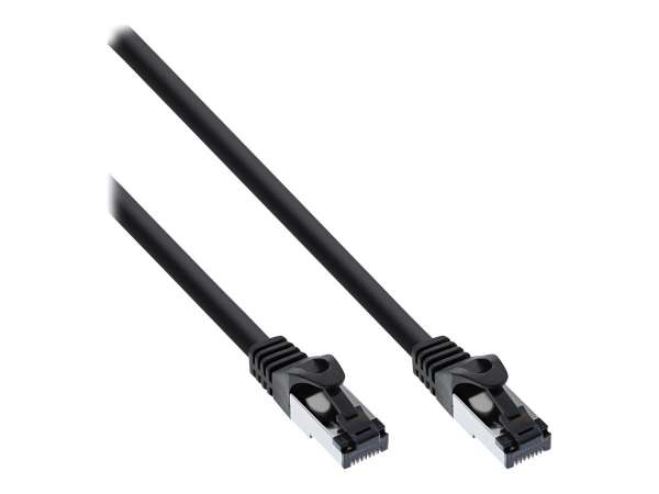 InLine Patchkabel - S/FTP (PiMf) - Cat.8.1 - 2000MHz - halogenfrei - schwarz - 0,5m