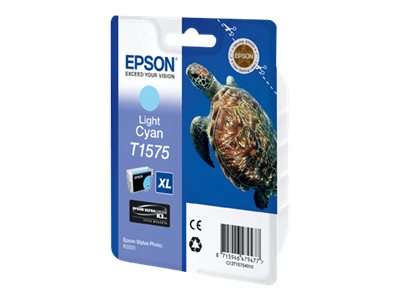 Epson T1575 - 25.9 ml - hell Cyan - original