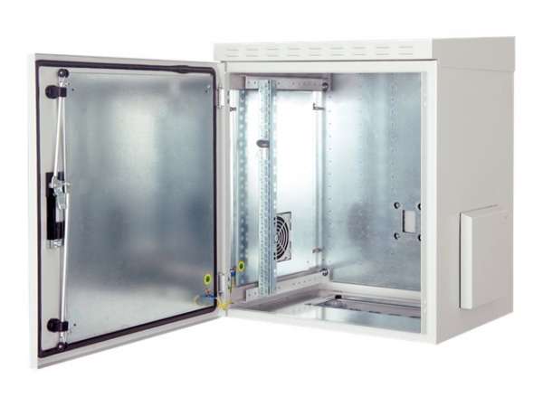 DIGITUS Professional DN-19-26U-6-6-I-OD-2 - Schrank Netzwerkschrank - geeignet für Wandmontage - Gra