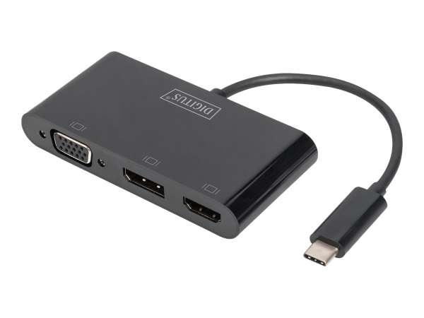 DIGITUS USB-C 3in1 Triple Monitor Adapter (HDMI, DP, VGA)