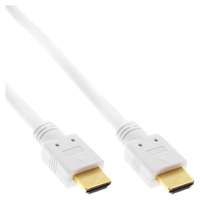 InLine HDMI-High Speed Kabel mit Eth. - Premium - ST / ST - weiß / gold - 5m