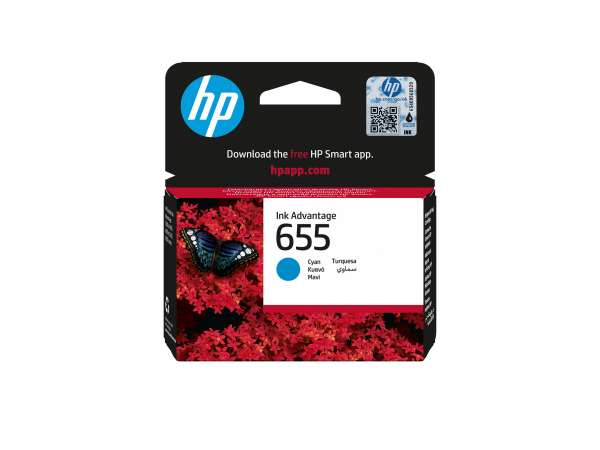 HP 655 - Cyan - original - Ink Advantage - Tintenpatrone