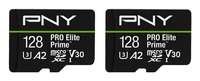 PNY PRO Elite Prime - Flash-Speicherkarte - 128 GB - A2 / Video Class V30 / UHS-I U3 / Class10 - mic