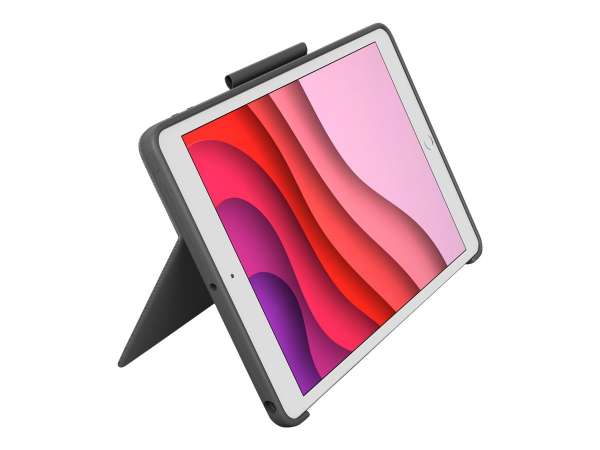Logitech Combo Touch - Tastatur und Foliohülle - mit Trackpad - hintergrundbeleuchtet - Apple Smart