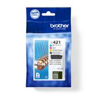 Brother LC421 - 4er-Pack - Schwarz, Gelb, Cyan